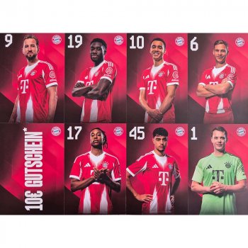 Autogrammkarten im Schoko Adventskalender 2025 53963 50407 FC Bayern München