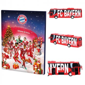 Schoko Adventskalender 2025 53963 + Kinder Spielzeugbus 53314 FC Bayern München