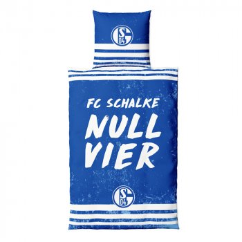 Bettwäsche Nullvier Microfaser FC Schalke 04