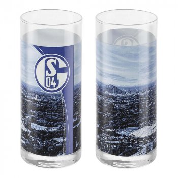 Glas 2er-Set 0,2l FC Schalke 04