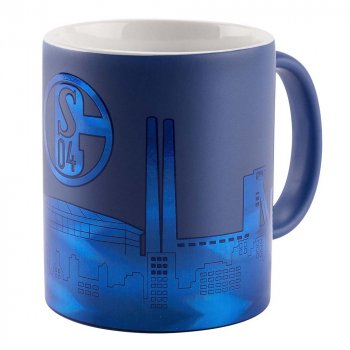 Tasse Skyline Ton in ton Keramik 11266 FC Schalke 04