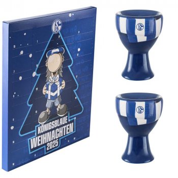 Schoko Adventskalender 2025 23045 Eierbecher 2er Set 24134 FC Schalke 04