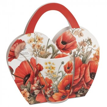 Preview: Geschenktasche für Becher Classic Poppies 360 ml Porzellan 288417 DUO