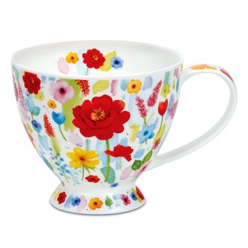Becher Skye Floral Burst rot 0,45l Porzellan 291189 DUNOON