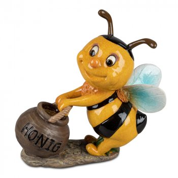 Biene mit Honigtopf 16 cm handbemalt formano