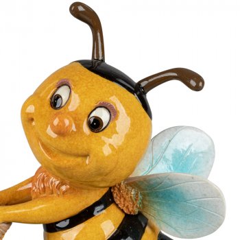 Detailansicht Biene mit Honigtopf 16 cm handbemalt 796394 formano