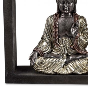 Buddha im Rahmen 20 cm Unterseite handbemalt 772985 formano
