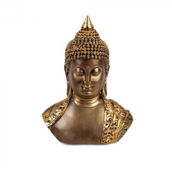Büste Buddha 18 cm Klassik-gold 769077 formano