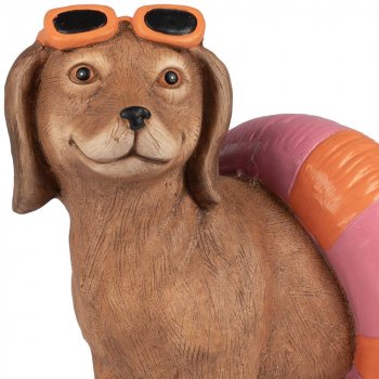 Preview: Detailansicht Dackel 45 cm handbemalt wetterfest 707093 formano