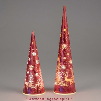 Preview: formano Deko-Baum 25 cm o. 35 cm Wild Berry LED4-Licht 818096 Werbefoto