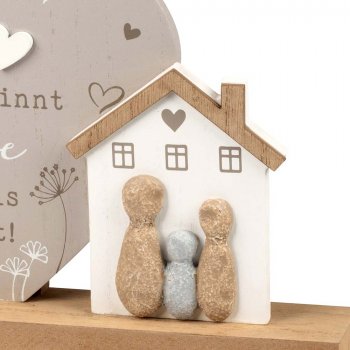 Preview: Detailansicht Haus Holz Kunststein-Figuren 689634 formano