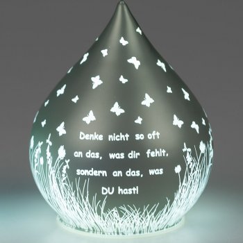 Tropfen 15 cm grün Denke nicht so oft 809551 formano