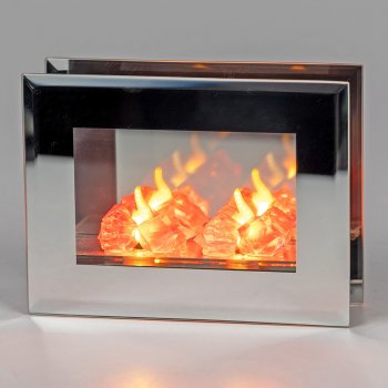 Deko-Licht 16 cm Spiegelfeuer mit LED-Licht aus Glas 812254 formano