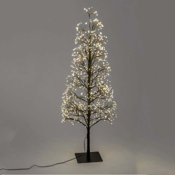 Deko-Tanne 60 cm weiss 360 LED 635556 formano