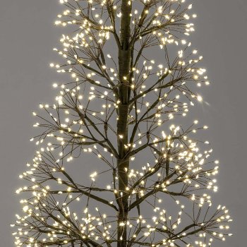 Preview: Detailansicht Deko-Tanne 100 cm schwarz 1000 LED 635822 formano