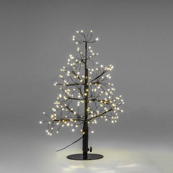 Deko-Tanne 45 cm schwarz 240 LED 635730 formano