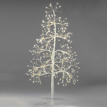 Deko-Tanne 60 cm weiss 360 LED 635556 formano