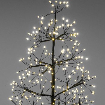 Preview: Detailansicht Deko-Tanne 60 cm schwarz 360 LED 635747 formano