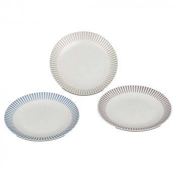 Preview: Dessertteller Stripes 22 cm Porzellan 779847 formano