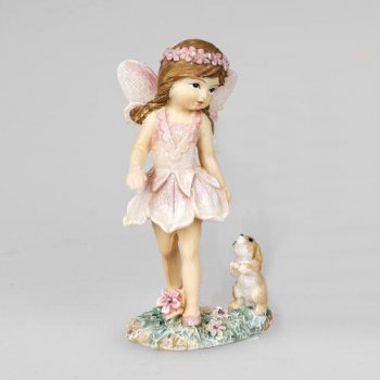 Figur A Mini-Elfe mit Hund Pastellfarben 794048 formano