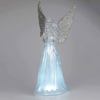 Engel stehend 62 cm mit LED-Licht aus Acryl 506269 formano