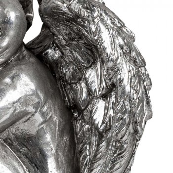 Flügel vom Engel sitzend 24 cm Vintage-Silber 738769 formano