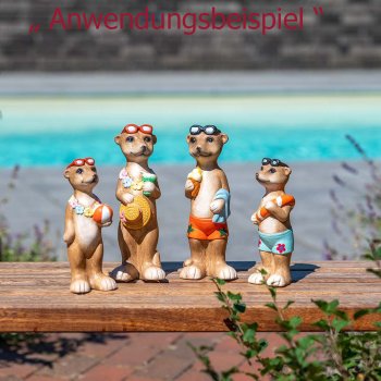 Preview: Erdmännchen stehend 20 cm Badegast handbemalt Werbefoto 762085 formano
