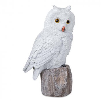 Eule 27 cm weiß Winterzeit 721099 formano
