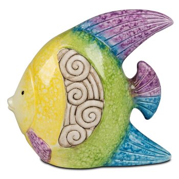 Preview: Fisch B 14 cm Sommerfarben Keramik 705808 formano