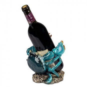 Flaschenhalter Krabbe 19 cm handbemalt 768292 formano