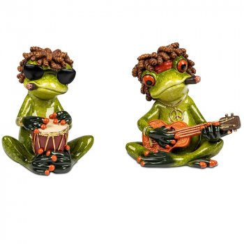 Frosch mit Zeitung auf Toilette 11 cm hellgrün 768414 formano