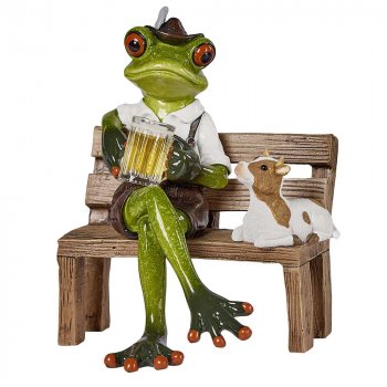 Froschpaar mit Camper hellgrün 717993 formano