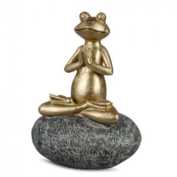 Frosch Yoga 19 cm Stone - Gold formano