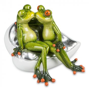 Froschpaar auf Sofa hellgrün 717689 formano