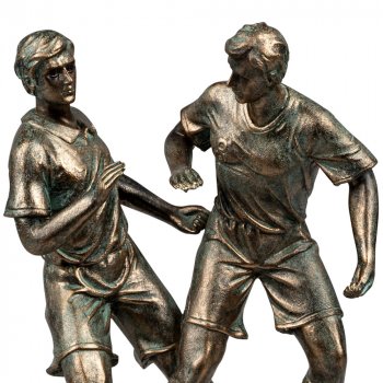 Zwei Fußballer 23 cm Bronzefarben 784414 formano