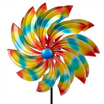 Gartenstecker Windrad Spirale 39/127 cm Metall 571410 formano
