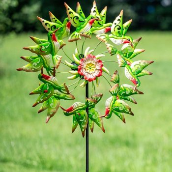 Preview: Detailansicht Windrad Vögel Metall 571434 formano