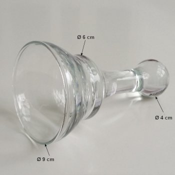 Glasaufsatz Topfenglas mit Abmessungen 644428 formano