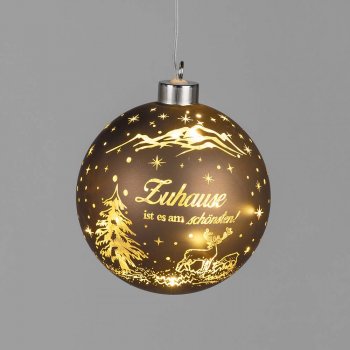 Hänger-Kugel 12 cm Zuhause ist es LED-Licht 896650 formano