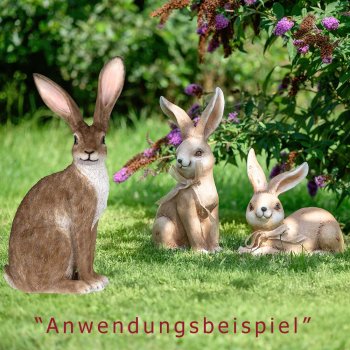 Preview: Hase sitzend 52 cm handbemalt Werbefoto 759764 Ostern formano