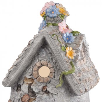 Preview: Detailansicht vom Haus 40 cm mit Solarlicht wetterfest 702340 formano
