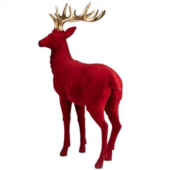 Preview: Hirsch stehend rot Trend X'mas B 751270 formano