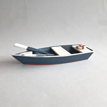 Holzboot mit Paddel 24 cm 591777 formano