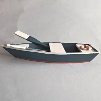 Holzboot mit Paddel 30 cm 591784 formano