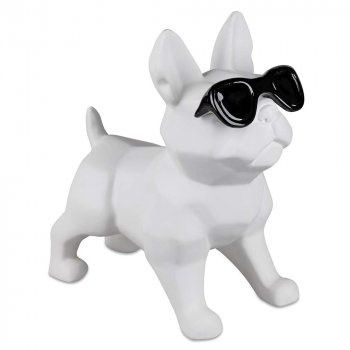 Hund mit Sonnenbrille Keramik formano