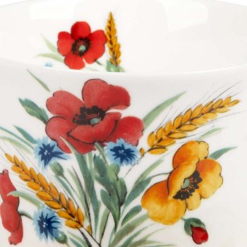 Preview: Detailansicht Roy Kirkham Jumbotasse mit Unterteller 450 ml Provencale aus Fine Bone China Porzellan 297146 formano