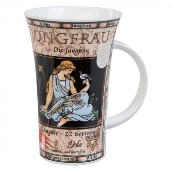 Kaffeebecher Sternzeichen Jungfrau Dunoon Porzellan