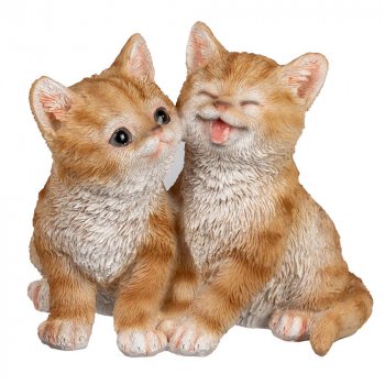 Preview: Katze sitzend 19 cm rötlich handbemalt 732521 formano