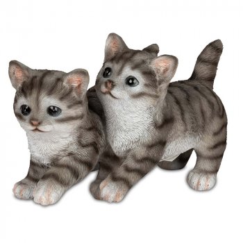 Katze stehend 20 cm grau handbemalt 732521 formano