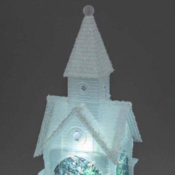 Kirchturm mit LED-Licht + Wasser 506351 formano